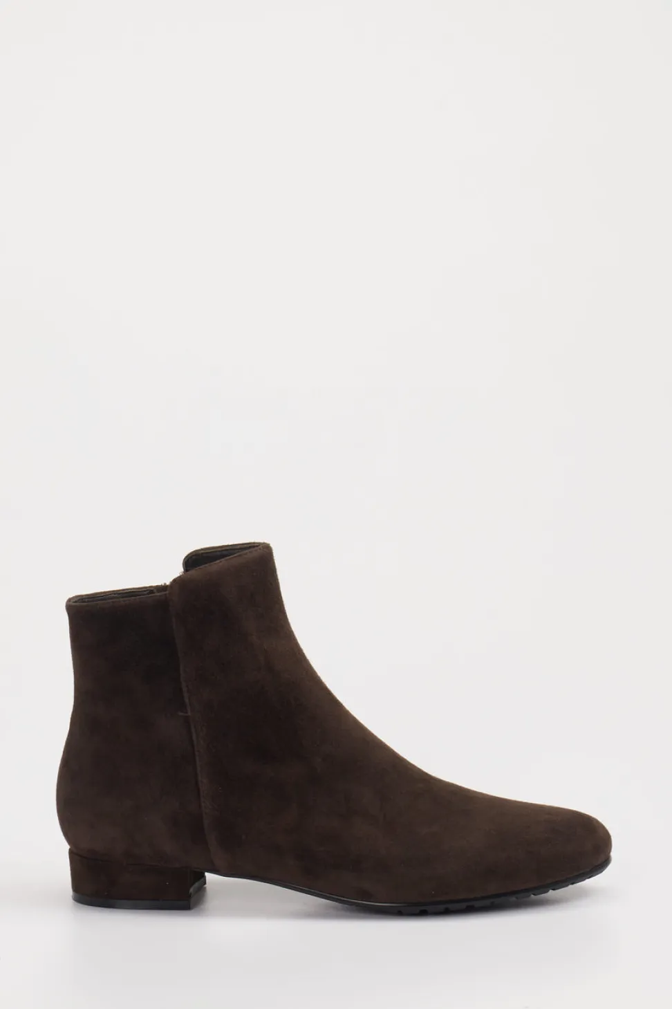 Di Lauro – Stiefeletten aus Veloursleder Dunkelbraun