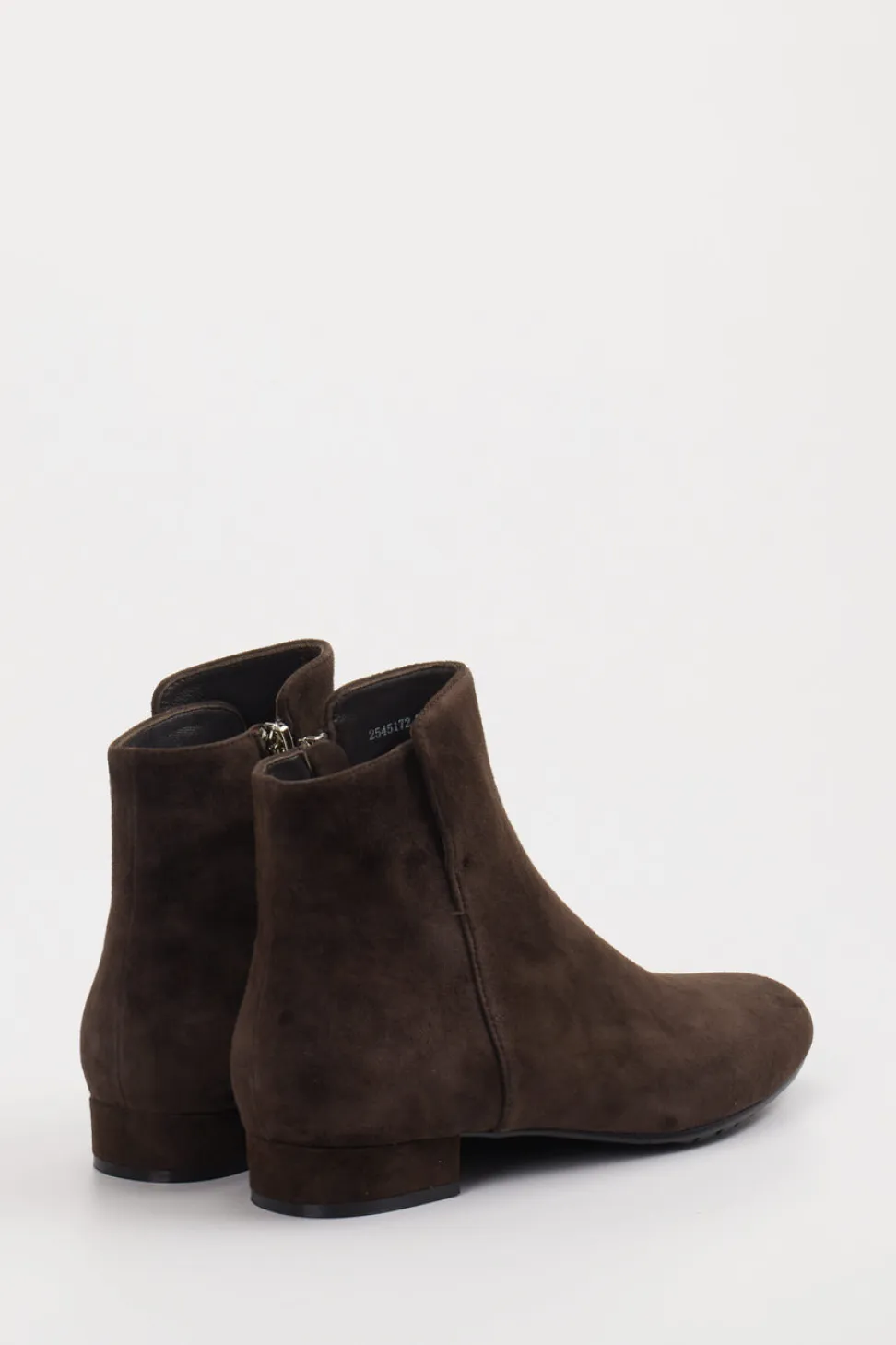 Di Lauro – Stiefeletten aus Veloursleder Dunkelbraun