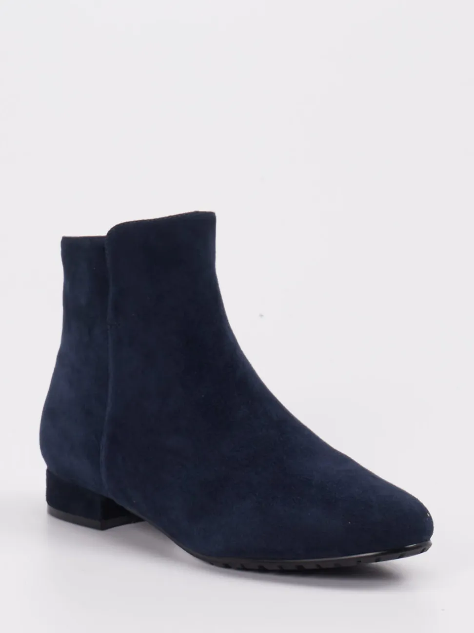 Di Lauro – Stiefeletten aus Veloursleder Dunkelblau