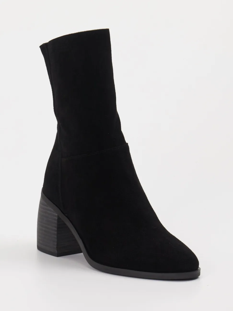 Di Lauro – Stiefeletten aus Veloursleder schwarz