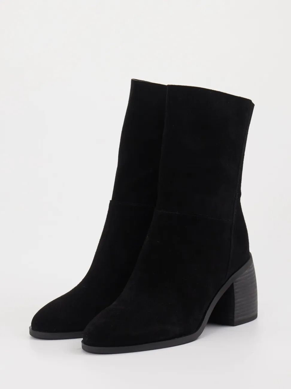 Di Lauro – Stiefeletten aus Veloursleder schwarz