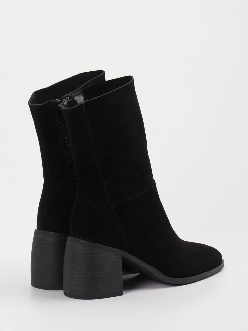 Di Lauro – Stiefeletten aus Veloursleder schwarz