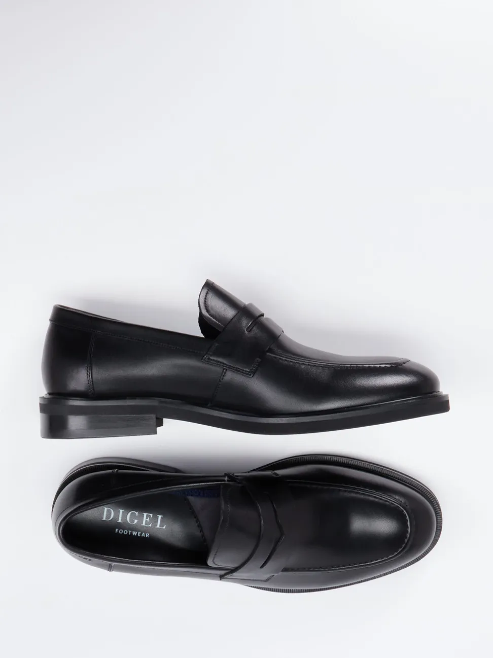 Digel – Penny Loafer aus Kalbleder schwarz