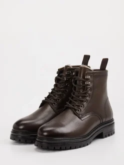 Digel – Schnürboots aus Leder dunkelbraun