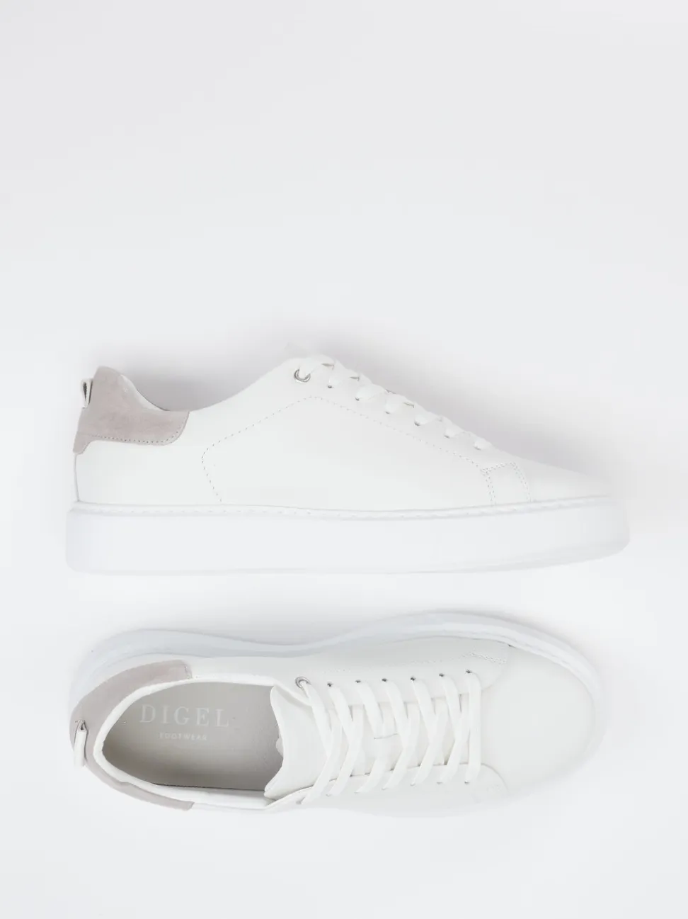 Digel – Sneaker aus Kalbleder in Off-White
