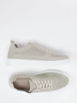 Digel – Sneaker aus Textil in Beigegrau