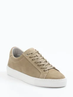 Digel – Sneaker aus Veloursleder sandbeige