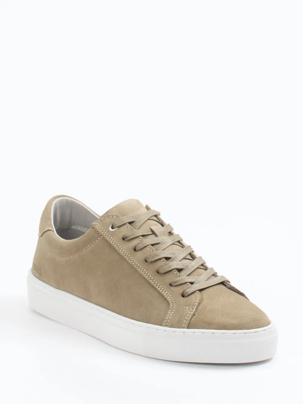 Digel – Sneaker aus Veloursleder sandbeige