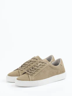 Digel – Sneaker aus Veloursleder sandbeige