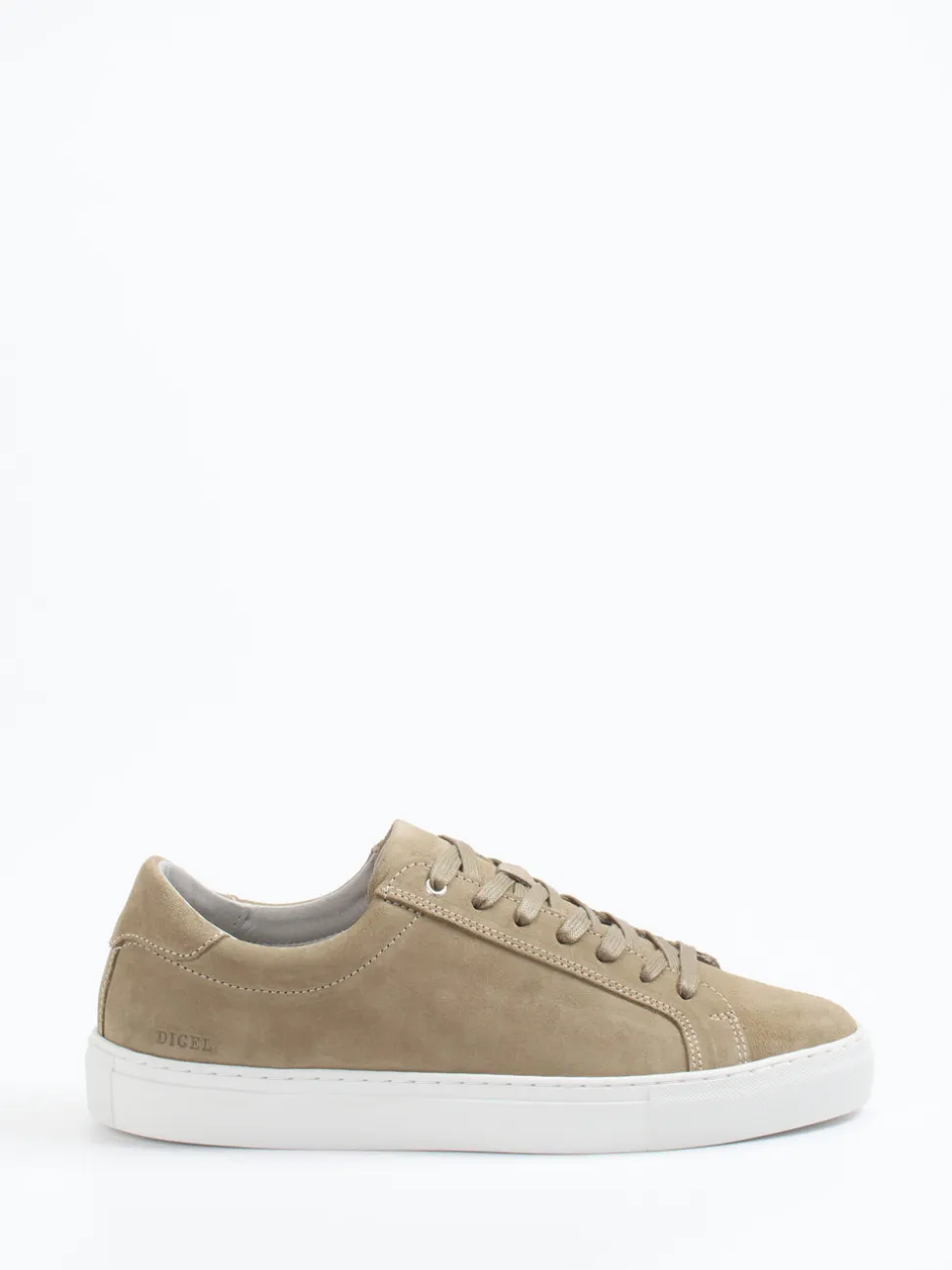 Digel – Sneaker aus Veloursleder sandbeige