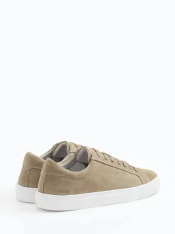 Digel – Sneaker aus Veloursleder sandbeige