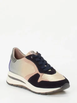 DL Sport – Fashion-Sneaker aus Metallicleder multicolor