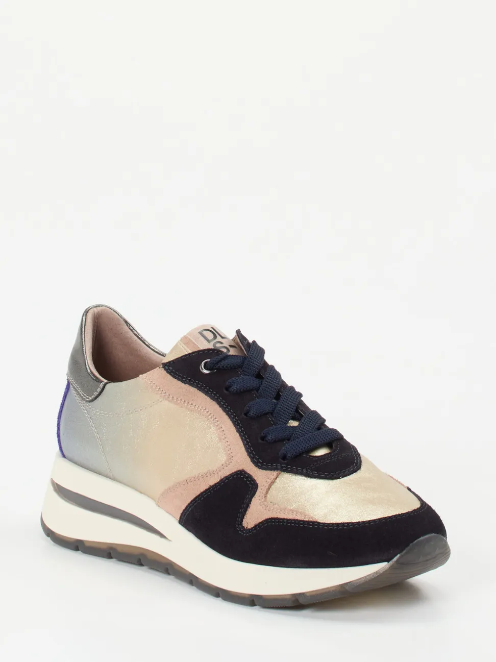 DL Sport – Fashion-Sneaker aus Metallicleder multicolor