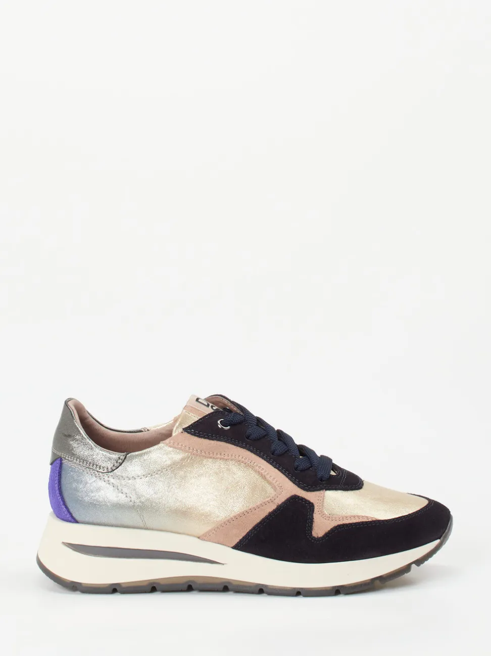 DL Sport – Fashion-Sneaker aus Metallicleder multicolor