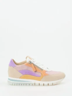 DL Sport – Plateau-Sneaker aus Nubukleder in Pastell