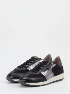 DL Sport – Sneaker aus Kalbleder mit Metallic-Details