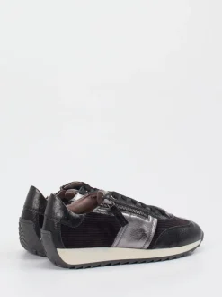 DL Sport – Sneaker aus Kalbleder mit Metallic-Details
