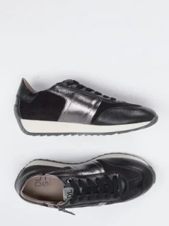 DL Sport – Sneaker aus Kalbleder mit Metallic-Details