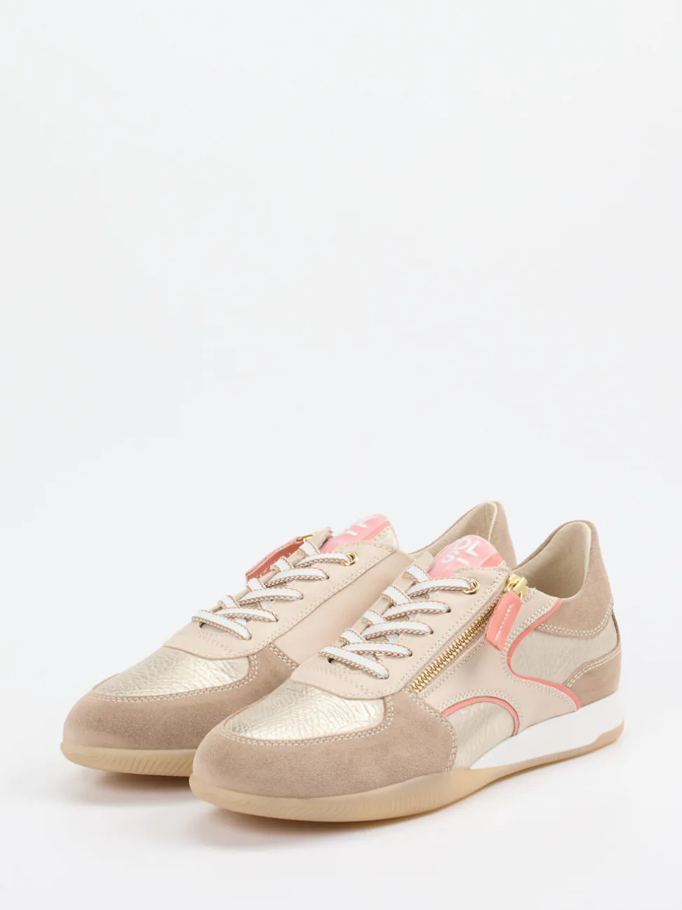 DL Sport – Sneaker aus Kalbleder mit Metallic-Finish