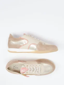DL Sport – Sneaker aus Kalbleder mit Metallic-Finish