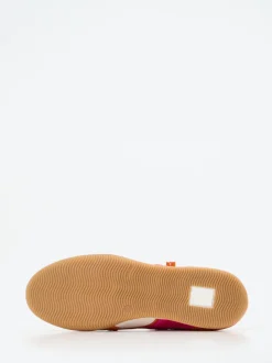 DL Sport – Sneaker aus Kalbleder und Veloursleder pink