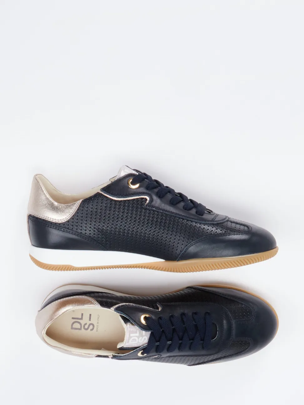 DL Sport – Sneaker aus Kalbleder Dunkelblau