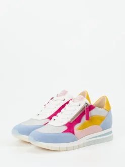DL Sport – Sneaker aus Nubukleder und Mesh multi