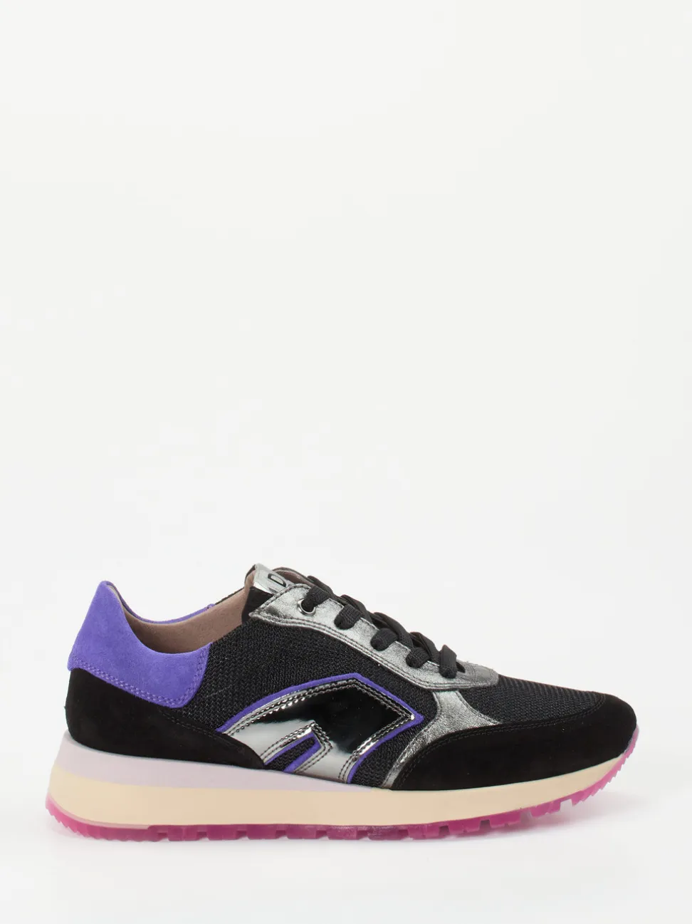 DL Sport – Sneaker aus Veloursleder in Schwarz