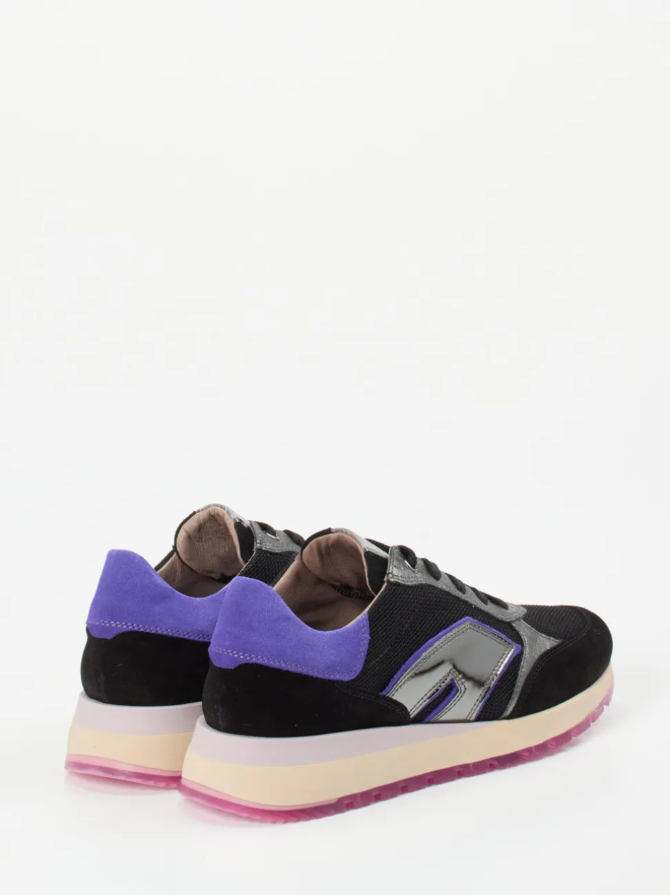 DL Sport – Sneaker aus Veloursleder in Schwarz