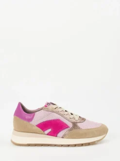 DL Sport – Sneaker aus Veloursleder in Rosé-Mix