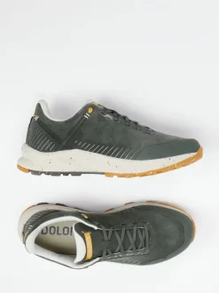 Dolomite 1897 – Outdoor-Sneaker aus Fettleder olivgrün