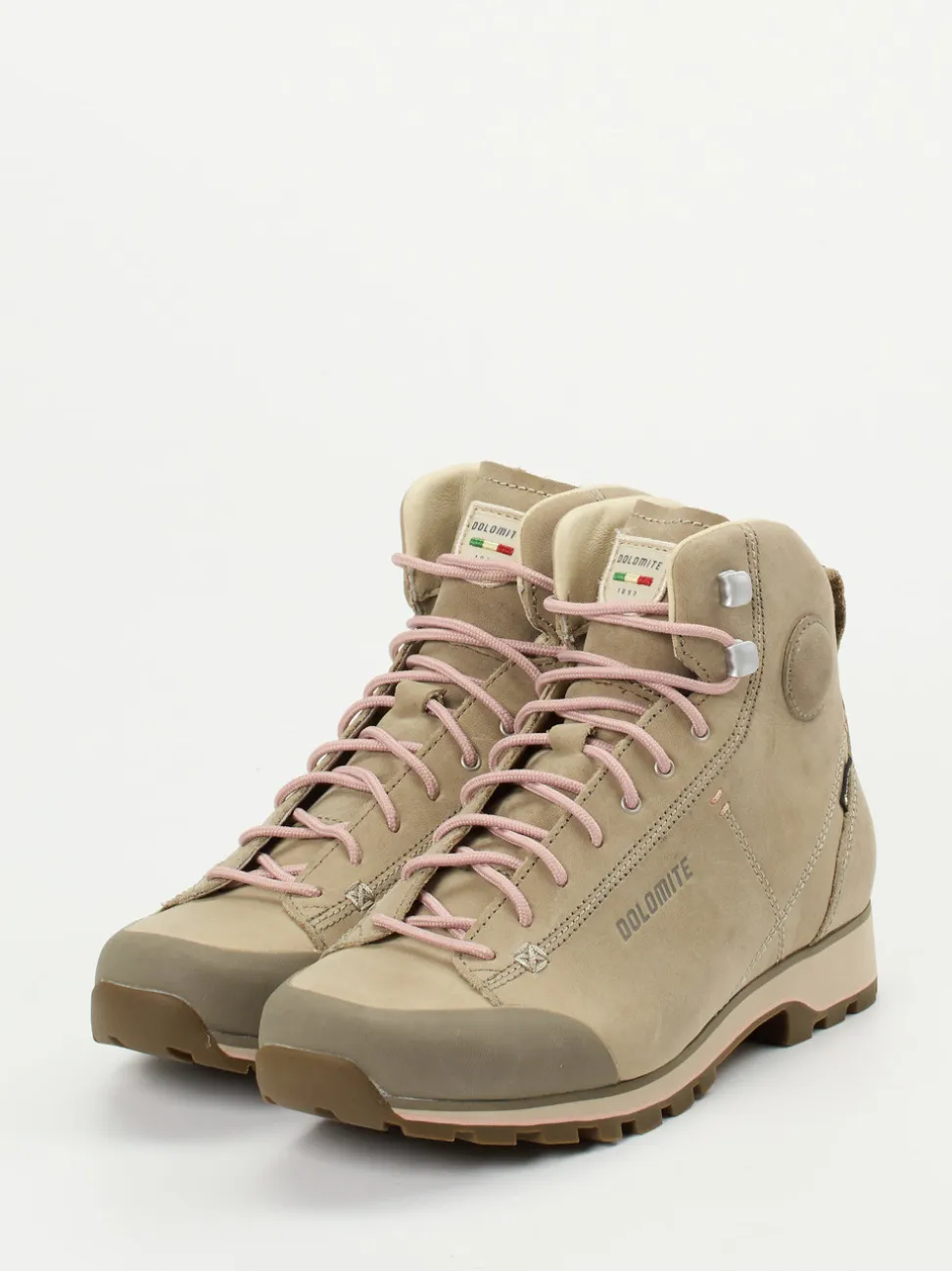 Dolomite 1897 – Wanderschuhe aus Veloursleder beige