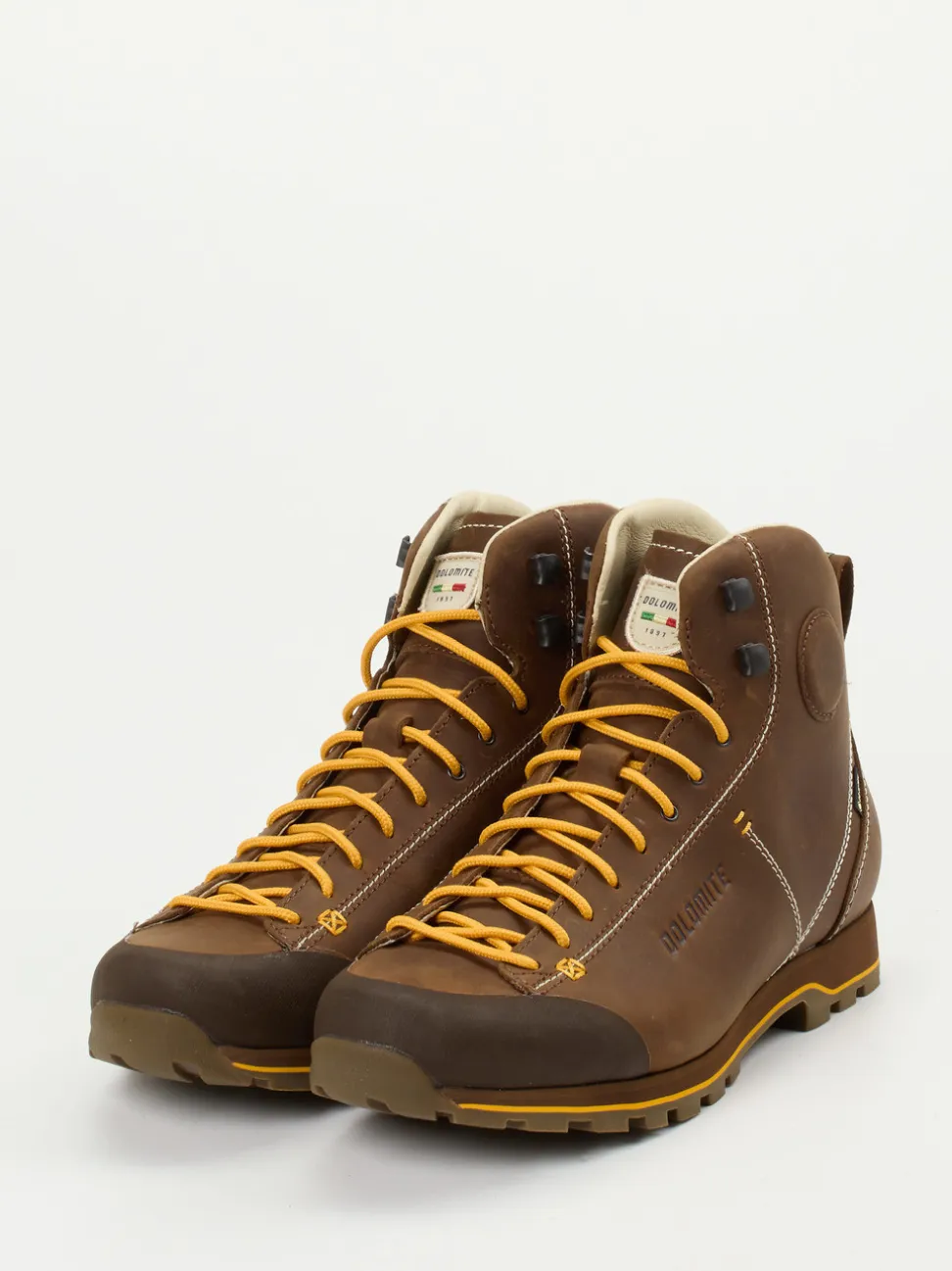 Dolomite – Schnürboots aus Glattleder mittelbraun
