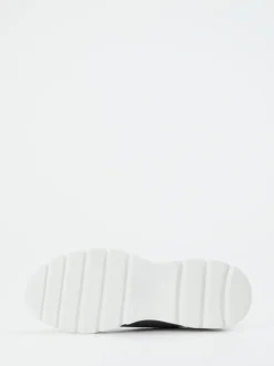 Donna Carolina – Chunky Sneaker aus Glitzertextil silber