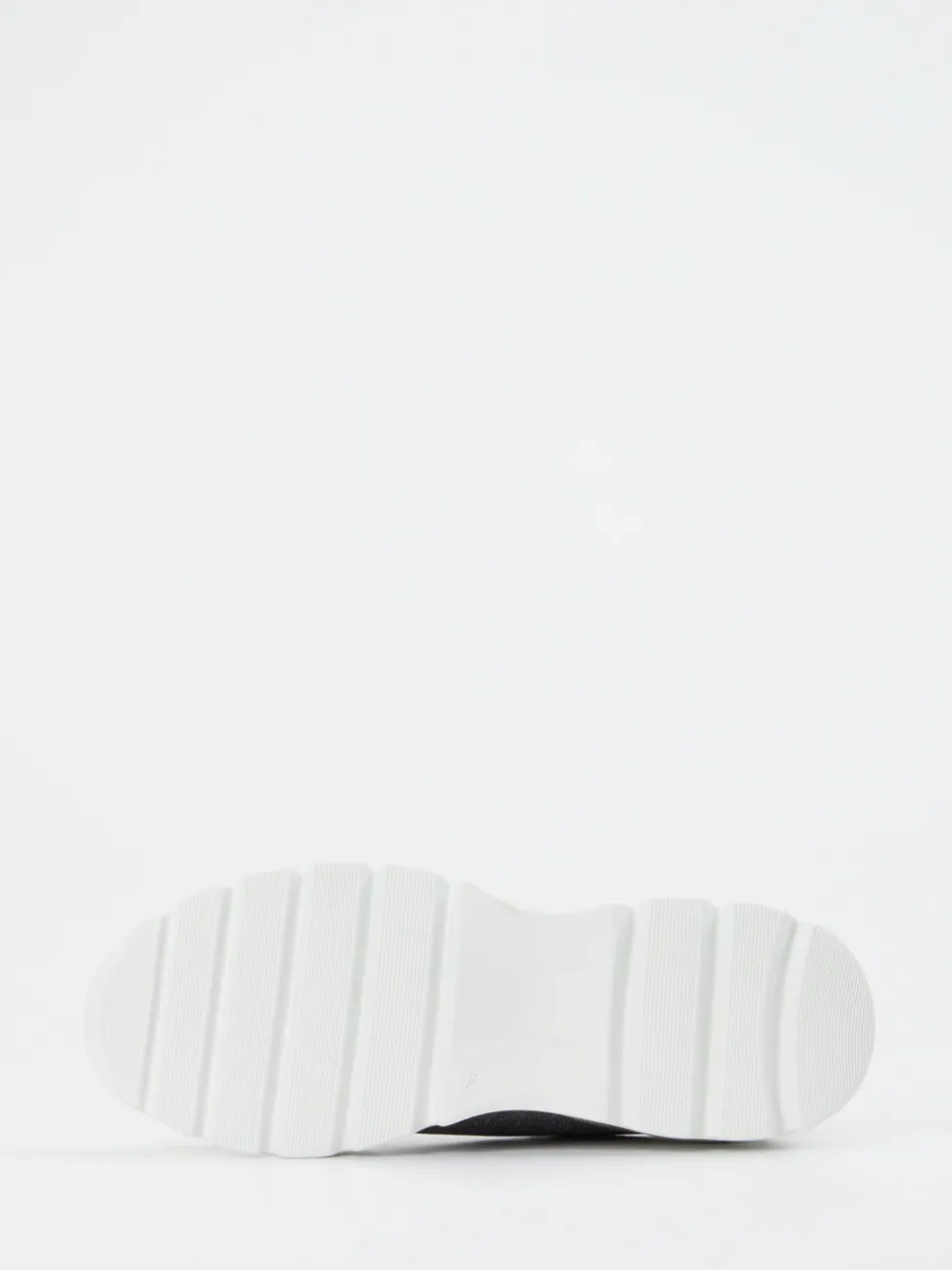 Donna Carolina – Chunky Sneaker aus Glitzertextil silber