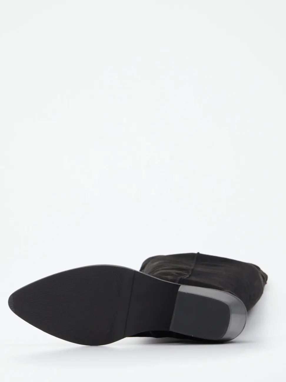 Donna Carolina – Kniehohe Stiefel aus Veloursleder Schwarz
