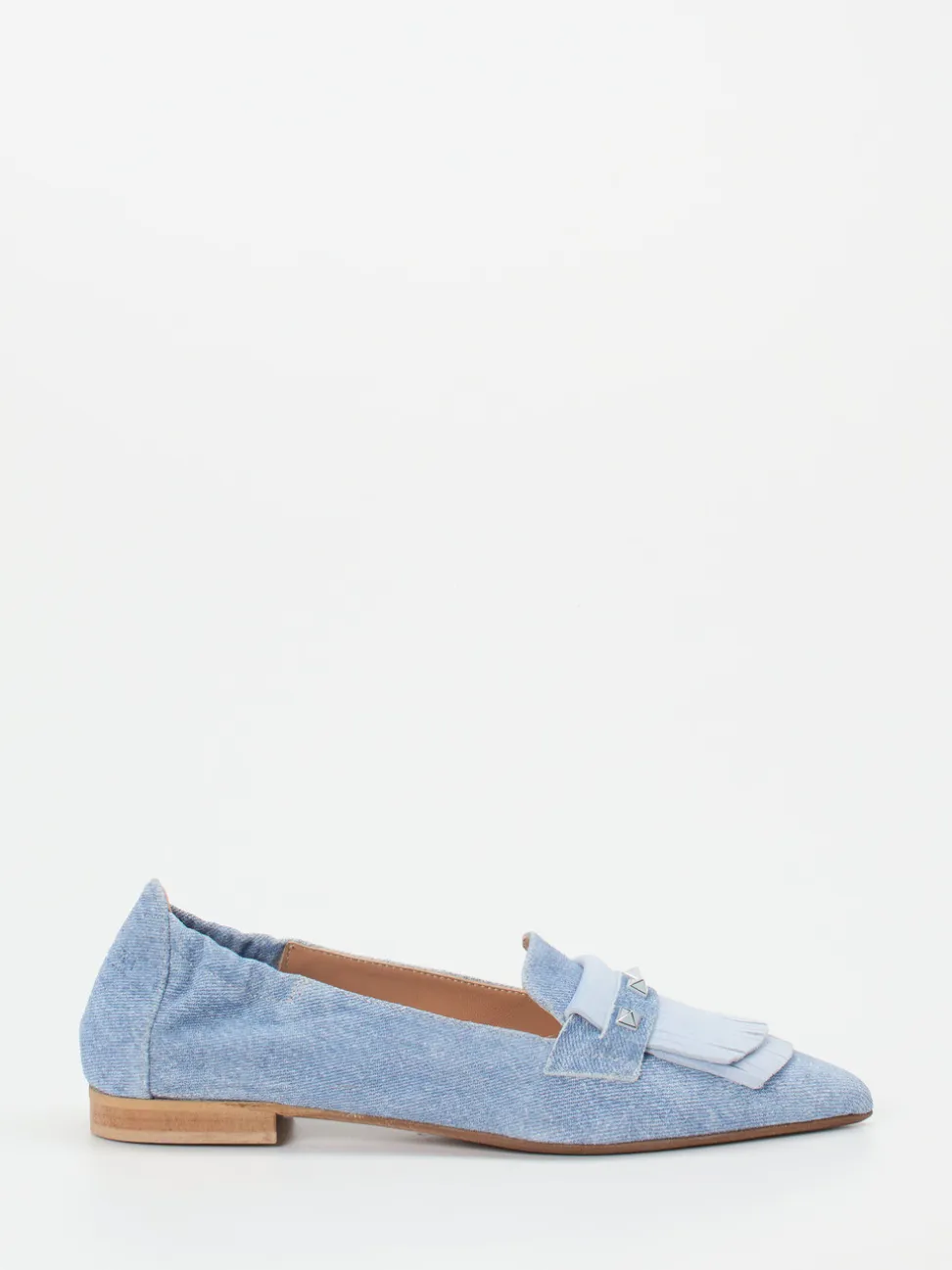 Donna Carolina – Loafer aus Veloursleder in Denim-Optik