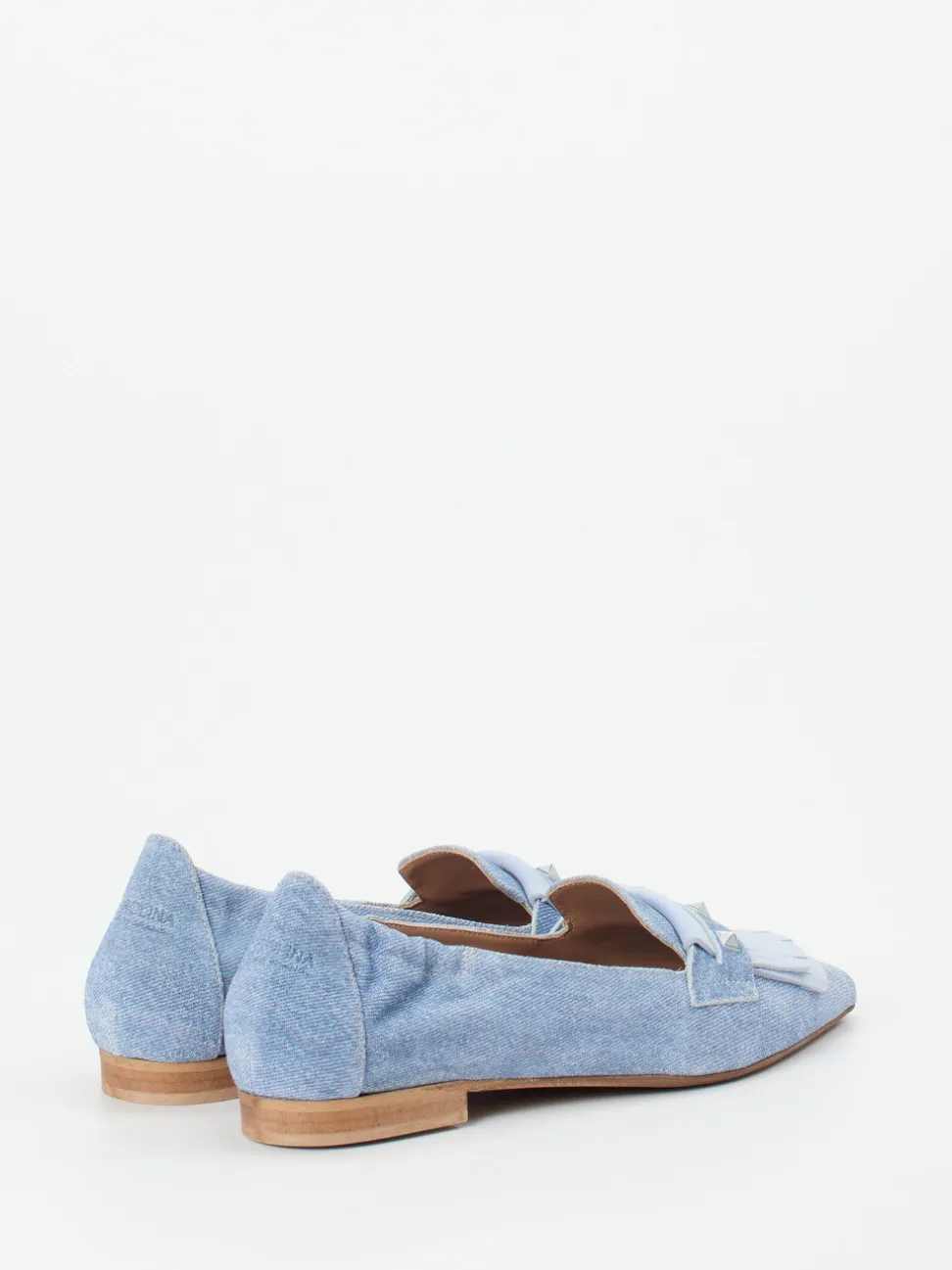 Donna Carolina – Loafer aus Veloursleder in Denim-Optik