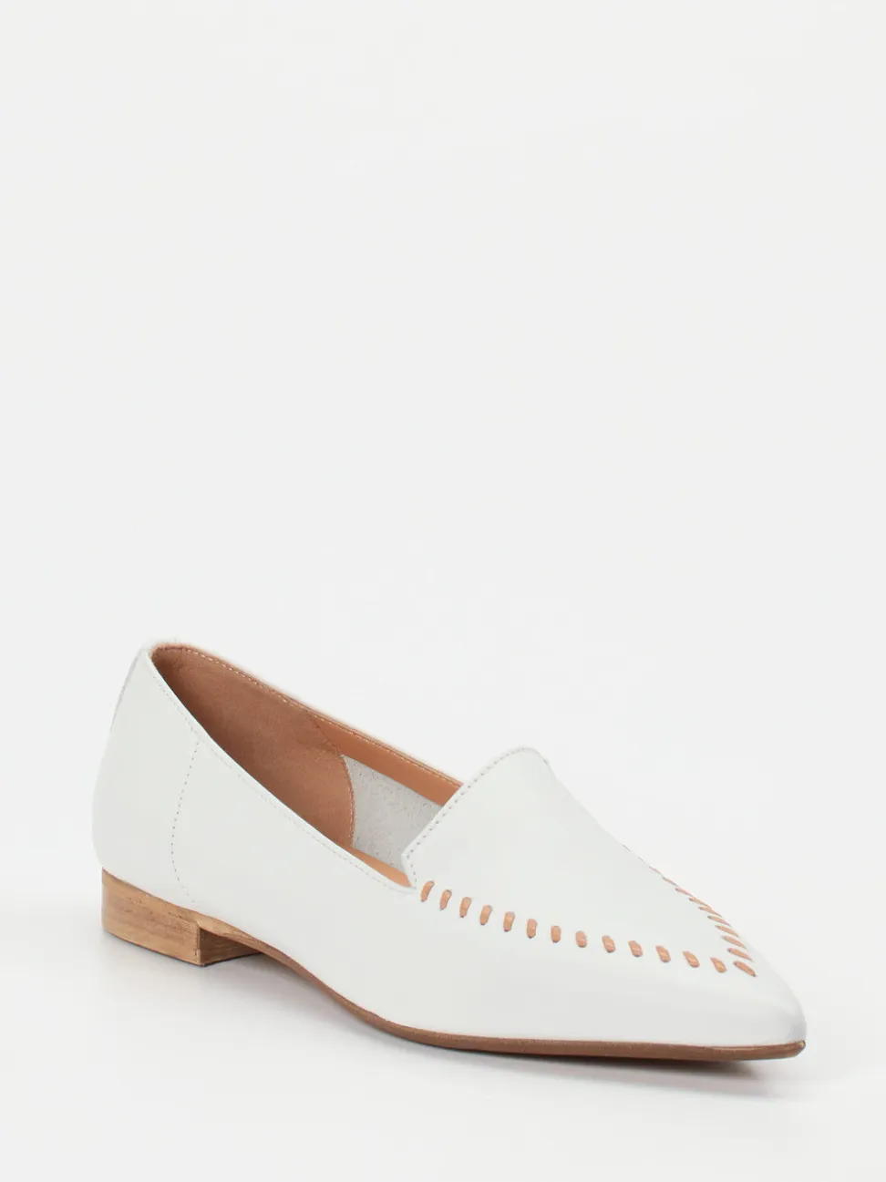 Donna Carolina – Loafer aus Kalbleder in Offwhite