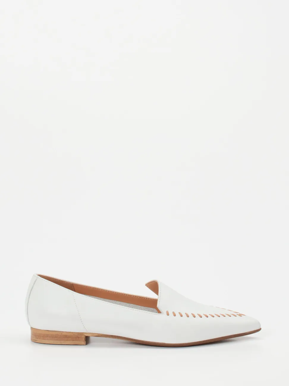Donna Carolina – Loafer aus Kalbleder in Offwhite
