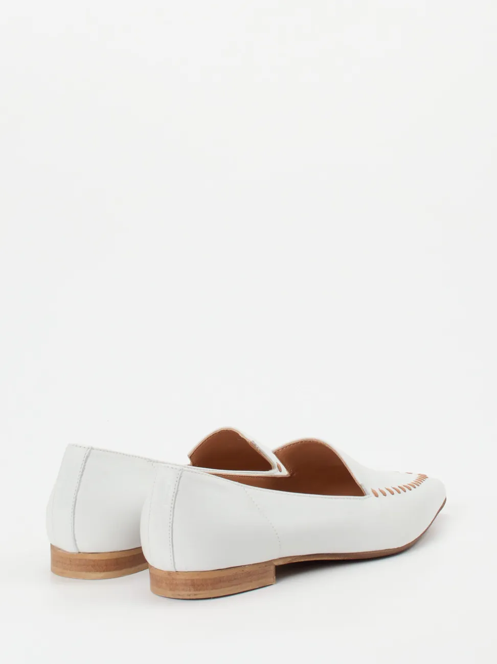 Donna Carolina – Loafer aus Kalbleder in Offwhite