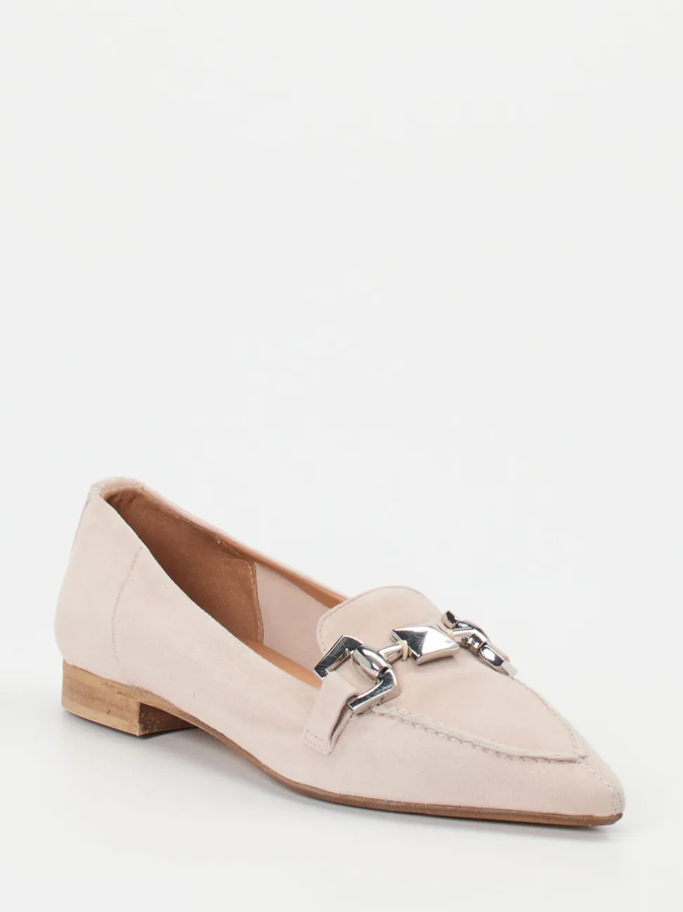 Donna Carolina – Loafer aus Veloursleder in Rosa