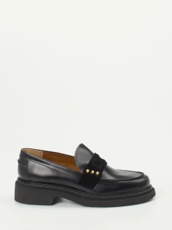 Donna Carolina – Loafer aus Hochglanzleder Schwarz