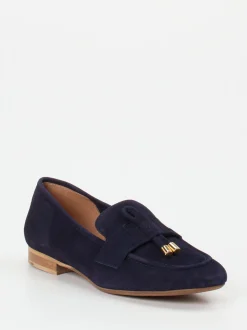 Donna Carolina – Loafer aus Veloursleder Dunkelblau