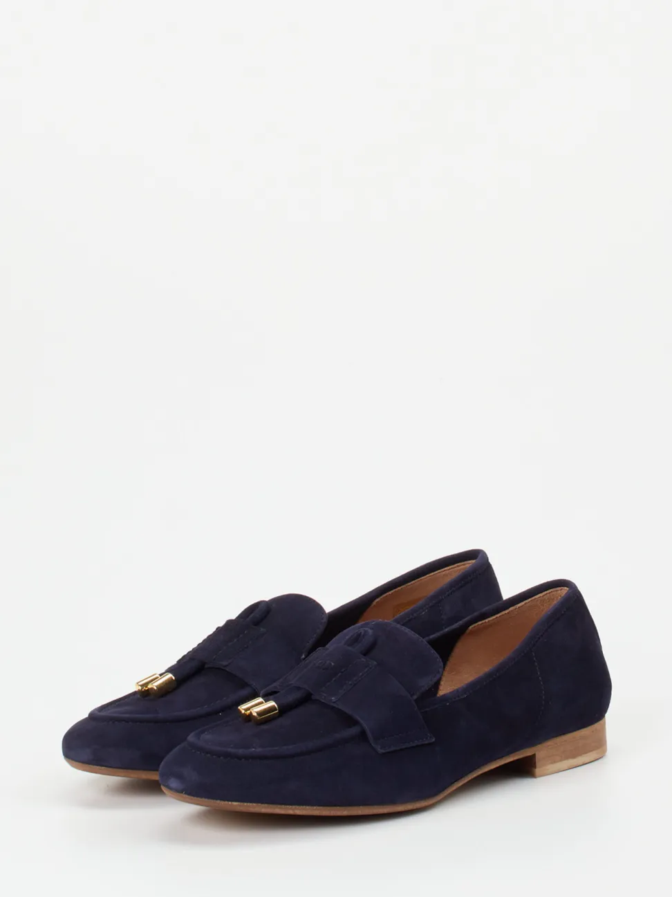 Donna Carolina – Loafer aus Veloursleder Dunkelblau