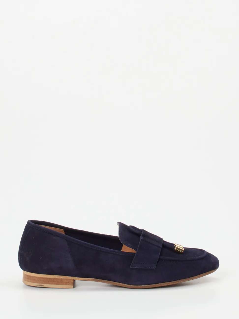 Donna Carolina – Loafer aus Veloursleder Dunkelblau