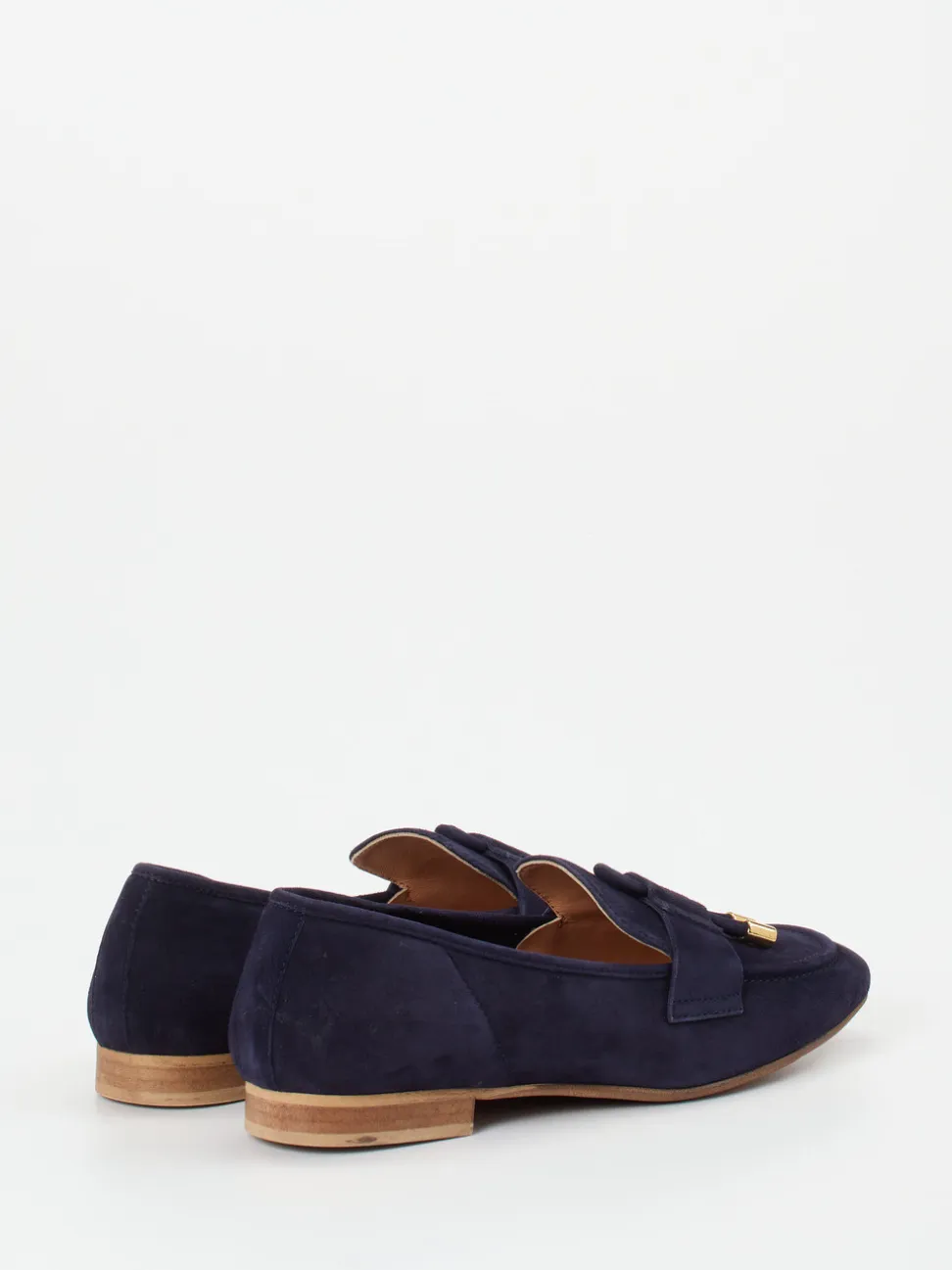 Donna Carolina – Loafer aus Veloursleder Dunkelblau