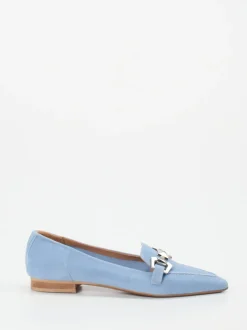 Donna Carolina – Loafer aus Veloursleder Hellblau