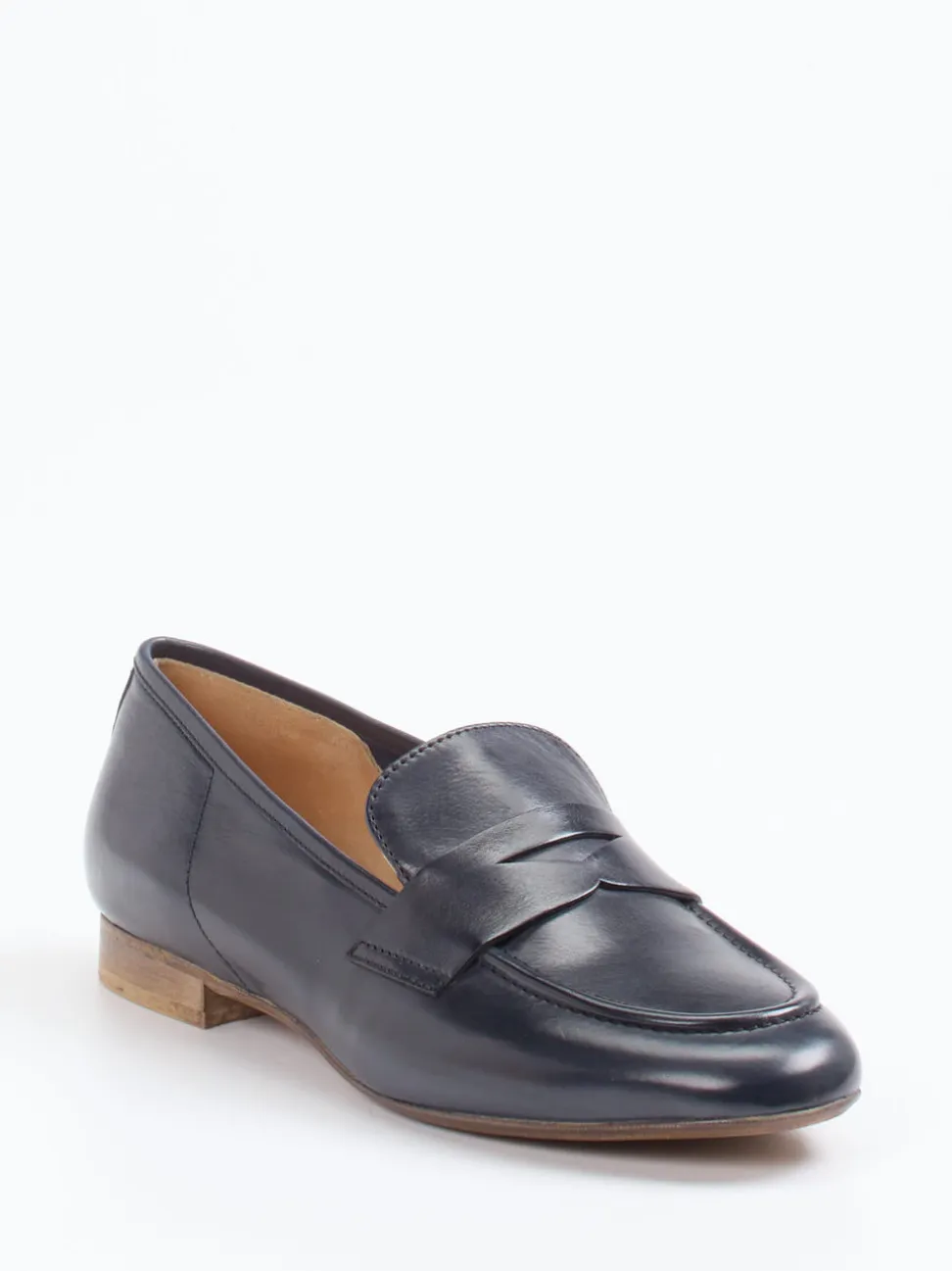 Donna Carolina – Loafer aus Kalbleder tiefdunkelblau