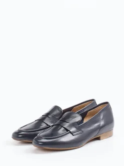 Donna Carolina – Loafer aus Kalbleder tiefdunkelblau
